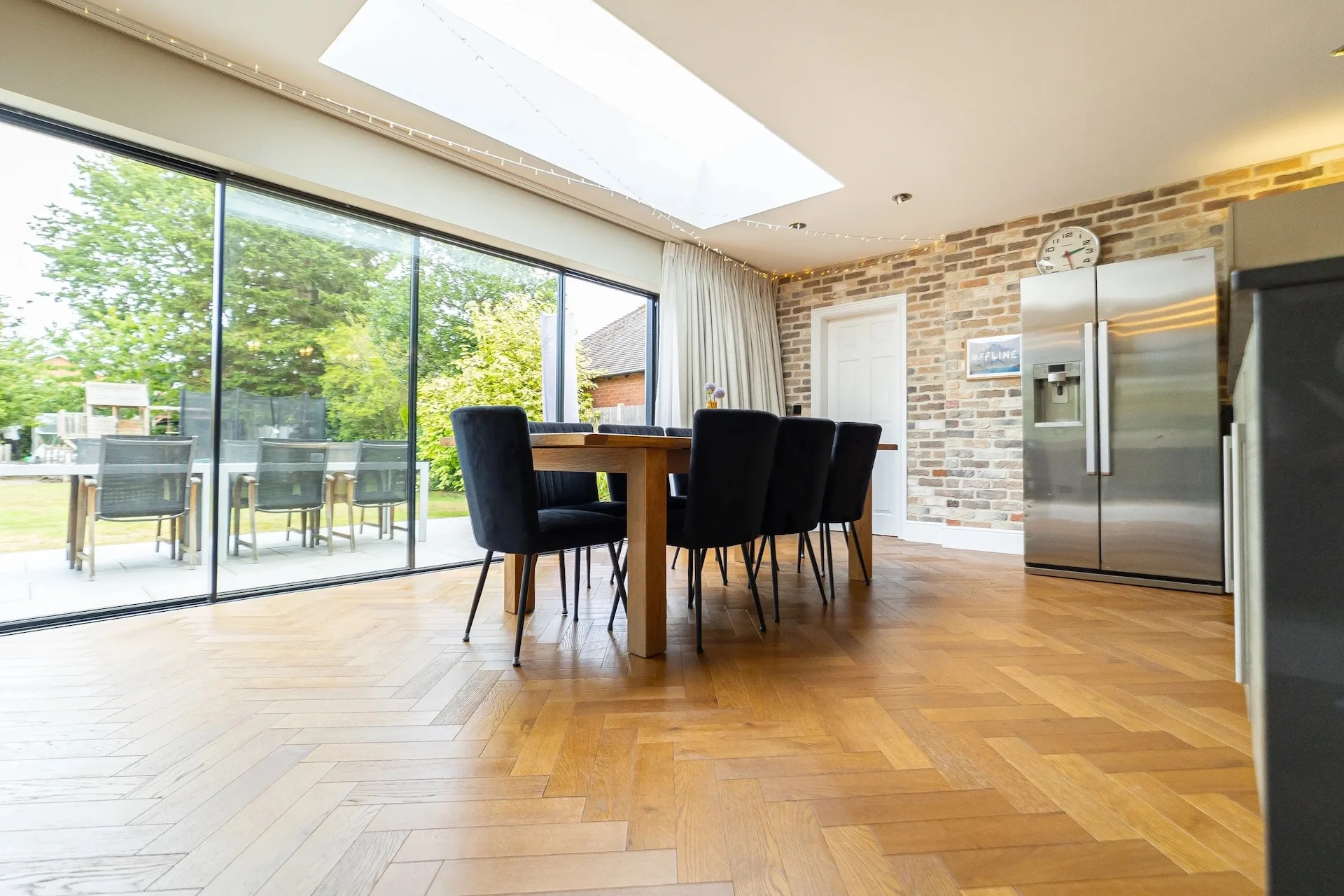 house extension construction showing structural steel installation and extension framework